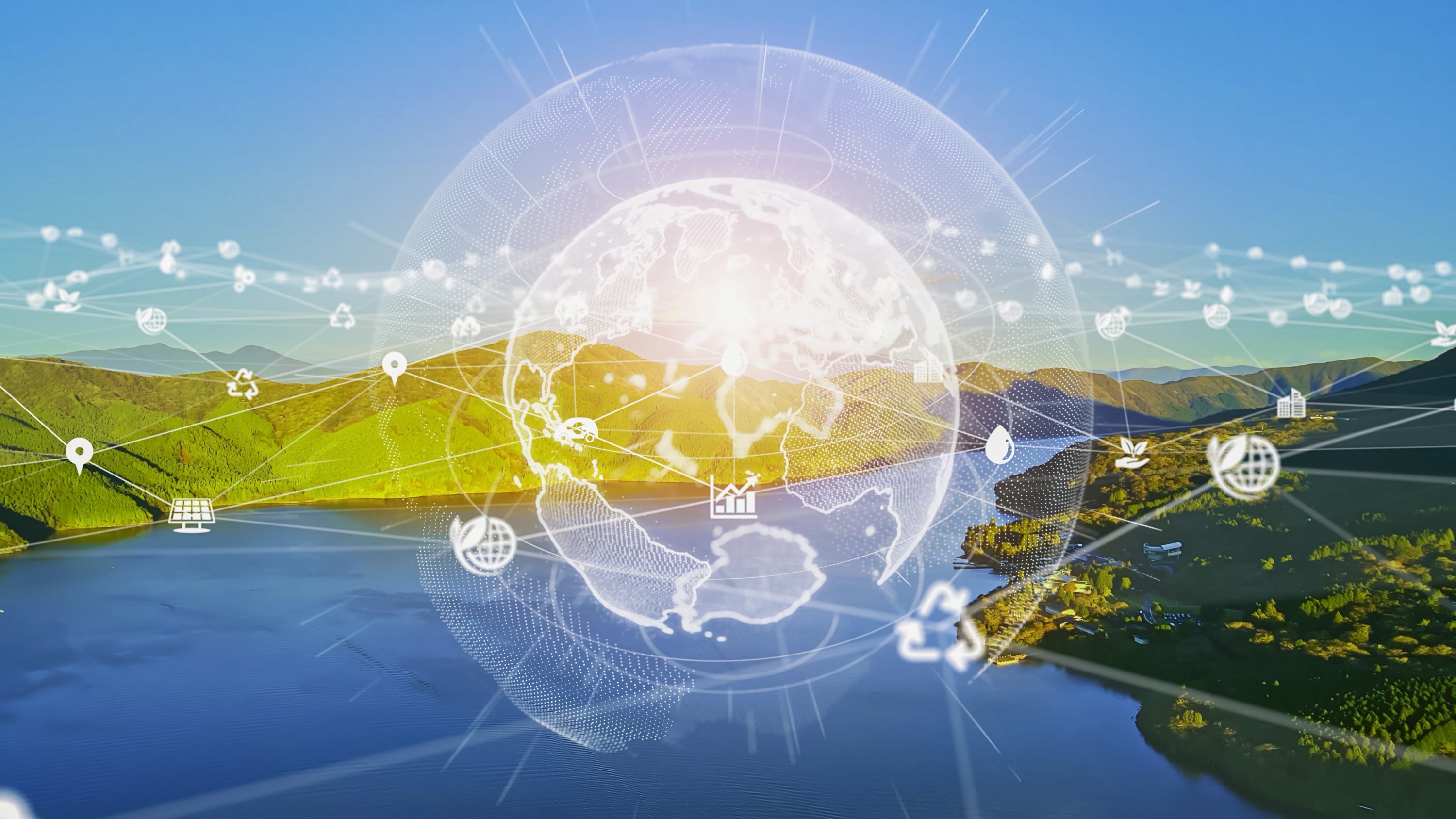 Milieu technologie concept. Duurzame ontwikkelingsdoelen